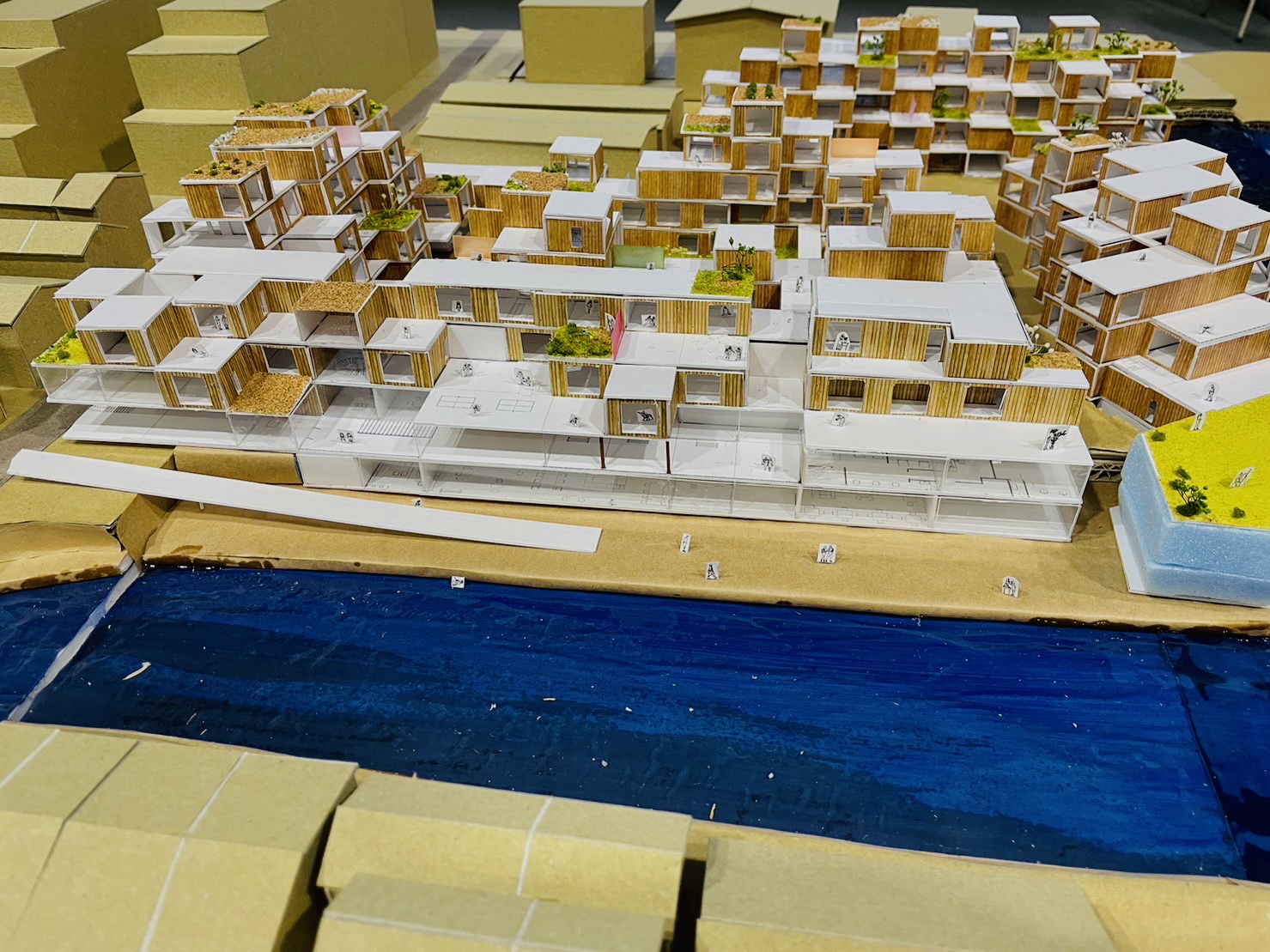 Physical model — river edge